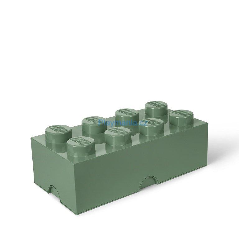 LEGO 4004 úložný box 8 army zelená