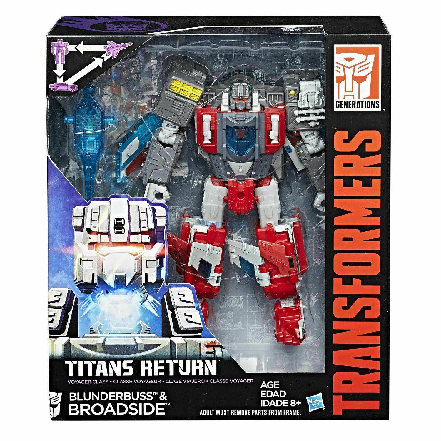 TRANSFORMERS TITANS RETURN VOYAGER CLASS BROADSIDE WITH BLUNDERBUSS