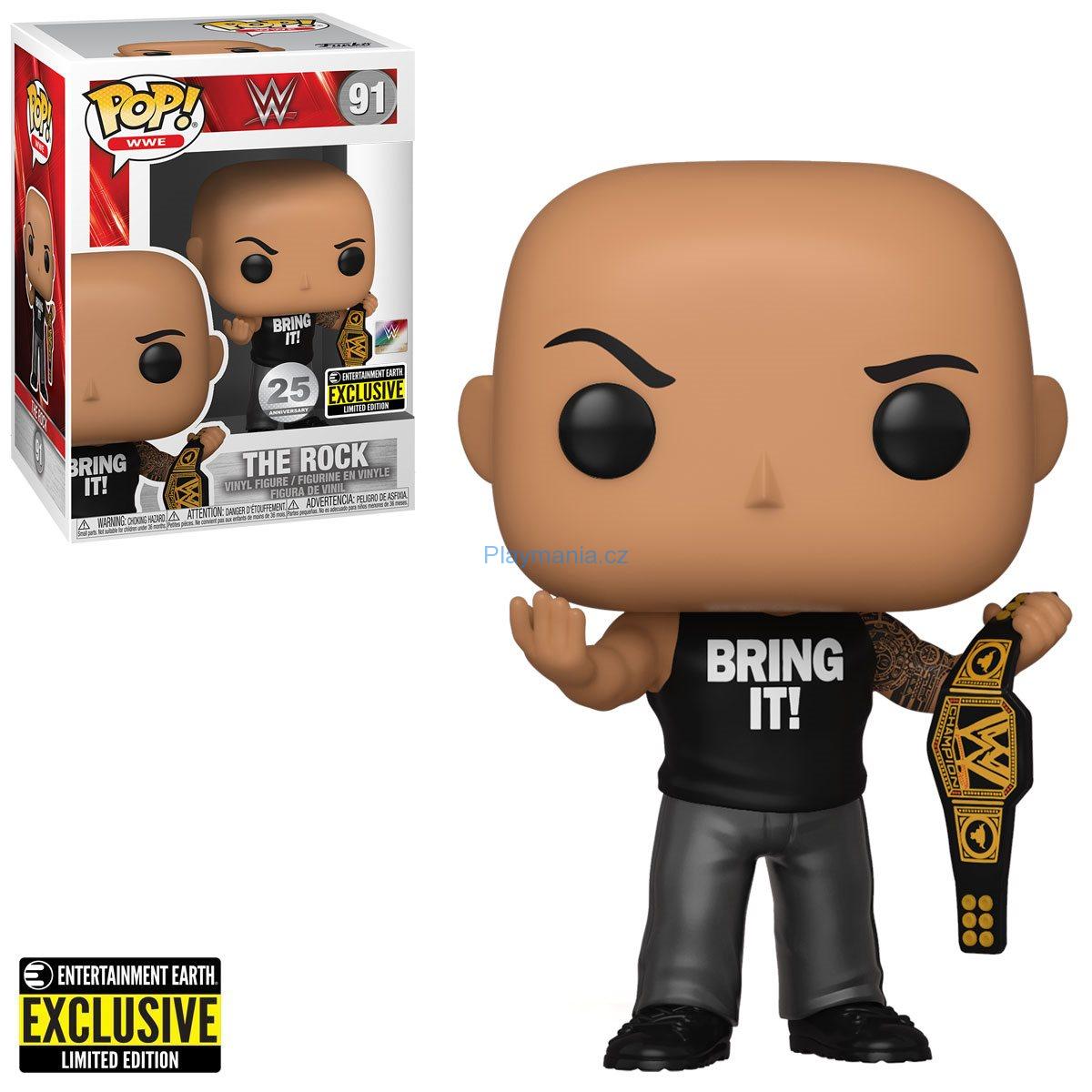 Funko Pop! WWE - The Rock with Championship Belt, special edition (91)