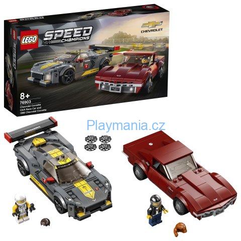LEGO® Speed Champions 76903 Chevrolet Corvette C8.R Race Car and 1968 Chevrolet 