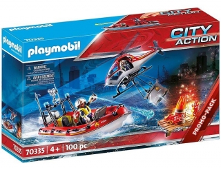 PLAYMOBIL® 70335 Hasiči s člunem a helikoptérou