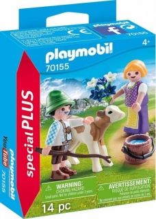 Playmobil 70155 Děti s telátkem na horách