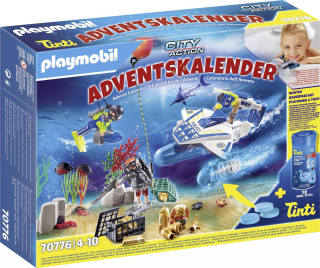 PLAYMOBIL 70776 ADVENTNÍ KALENDÁŘ POLICEJNÍ POTÁPĚČI