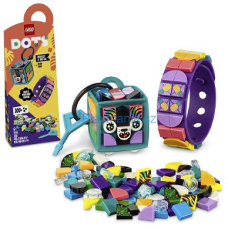 LEGO® DOTS 41945 Neonový tygr – náramek & ozdoba na tašku